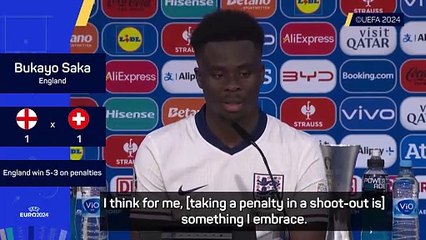Saka embraced penalty following Euro 2020 final heartbreak