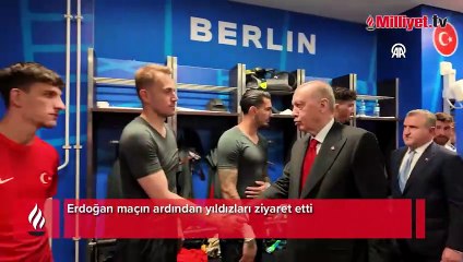 Cumhurbaşkanı Erdoğan, A Milli Takımı yalnız bırakmadı