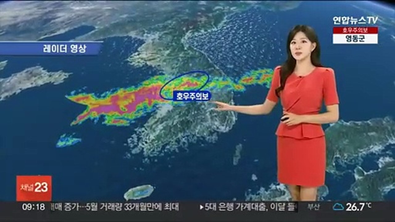 [날씨] 충청 이남 강한 장맛비…한낮 찜통더위 계속