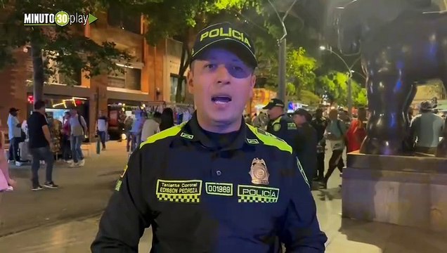 La Policía de Valle de Aburrá desplegó operativos, durante y después del partido de Colombia