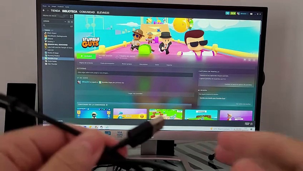  Como JUGAR a STUMBLE GUYS en PC con MANDO de PS4 por USB  FÁCIL y RÁPIDO