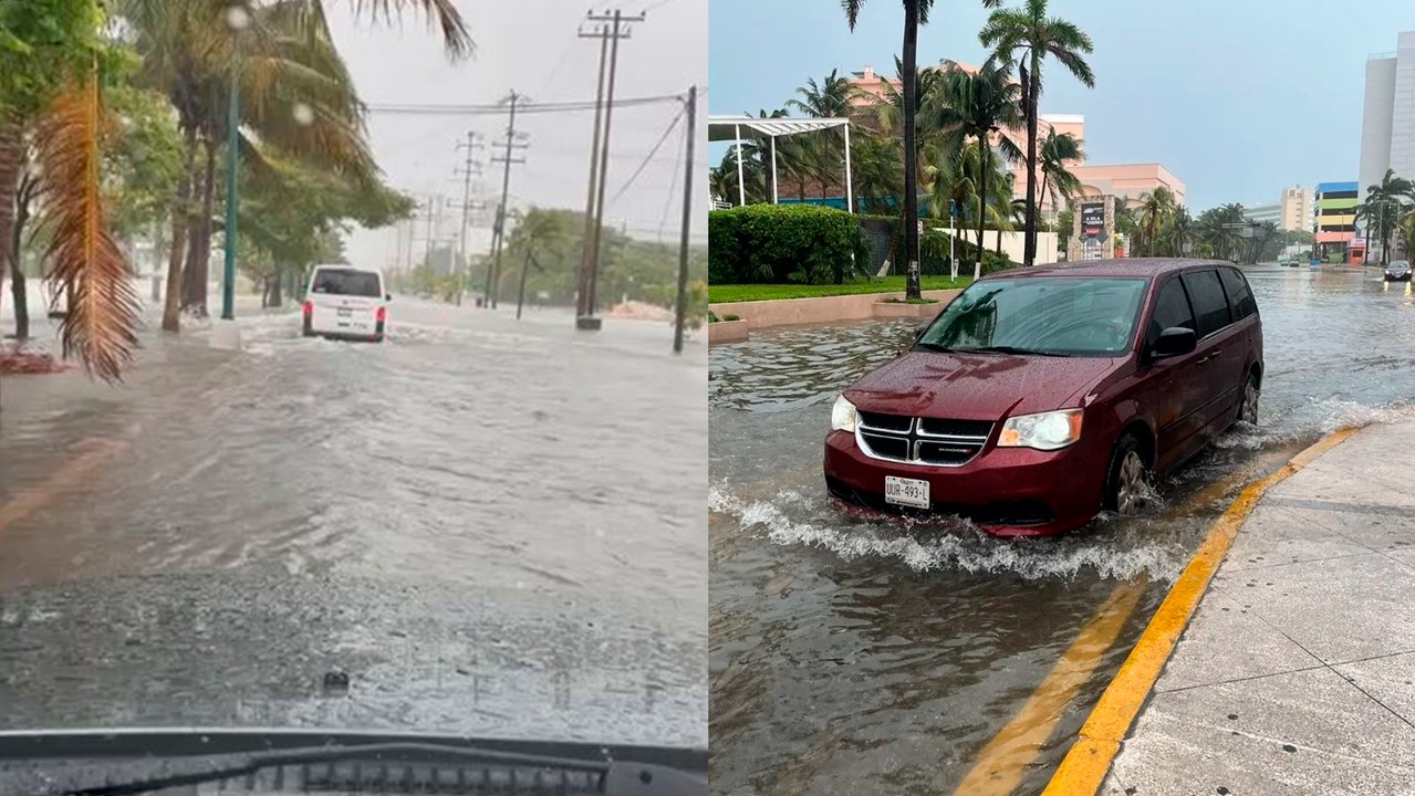 Cancún: Así luce la avenida Bonampak después de los efectos del huracán Beryl