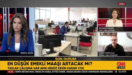 SON DAKİKA HABERİ: En düşük emekli maaşı artacak mı? CNN TÜRK Editörü yeni çalışmayı anlattı