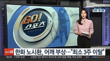한화 노시환, 어깨 부상…"최소 3주 이탈"