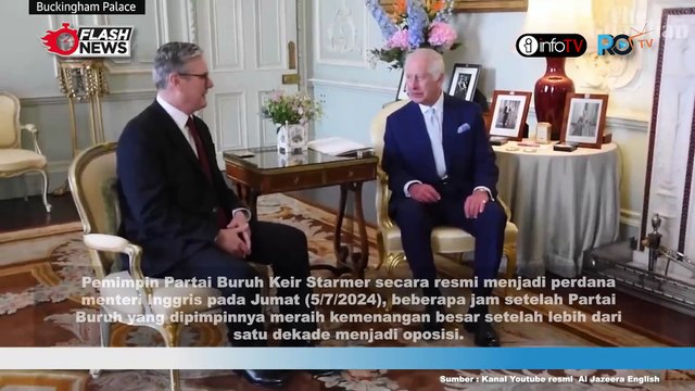 PM INGGRIS BARU, KEIR STARMER JABAT TANGAN DENGAN RAJA CHARLESS Ill DI BUCKINGHAM PALACE
