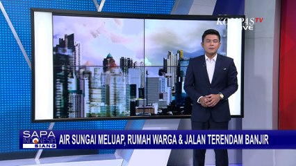 Air Sungai Pembuang di Indramayu Meluap, Permukiman dan Jalan Desa Terendam