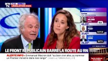 Franz-Olivier Giesbert et Clémence Guetté sur BFMTV le soir du 2ème tour des élections législatives anticipées