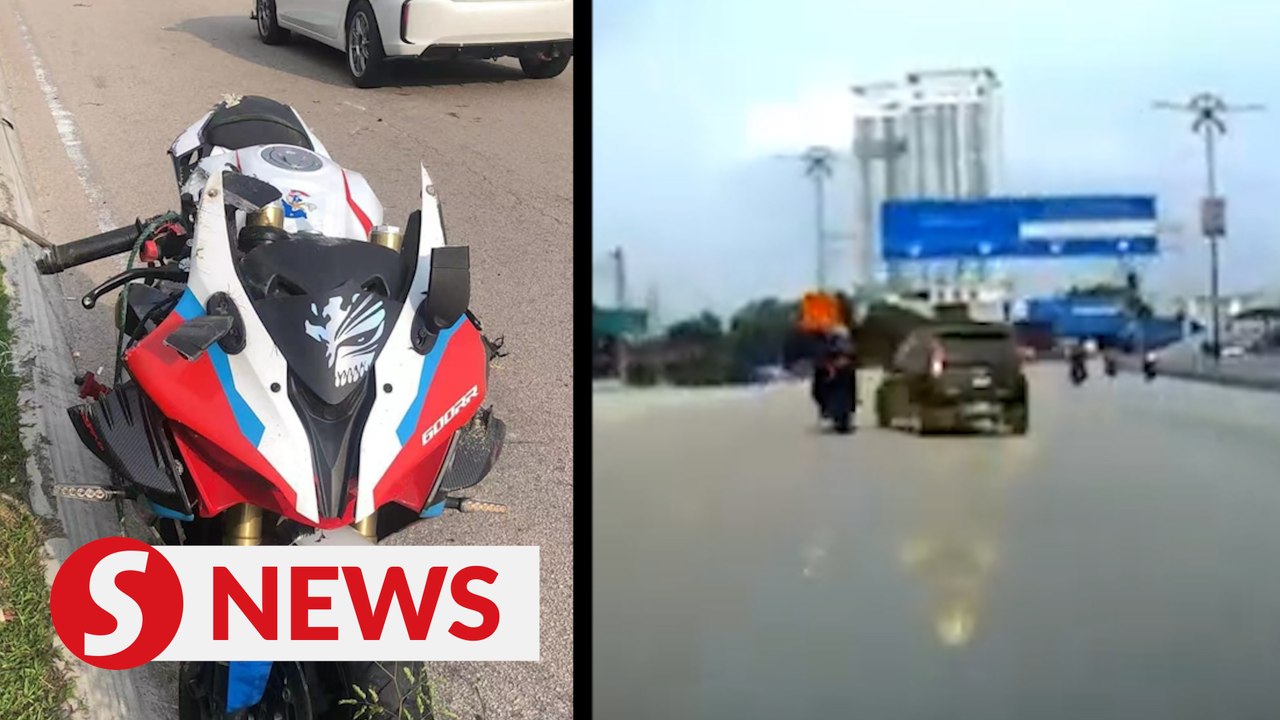 Man killed after motorcycle crashes into car