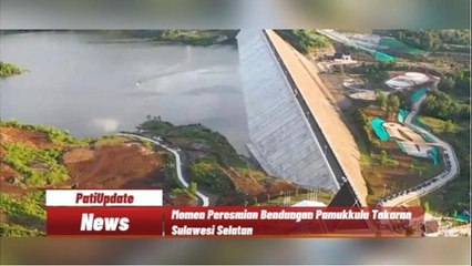 Jadi Pembangkit Listrik, Jokowi Resmikan Bendungan Pamukkulu Takalar Sulsel