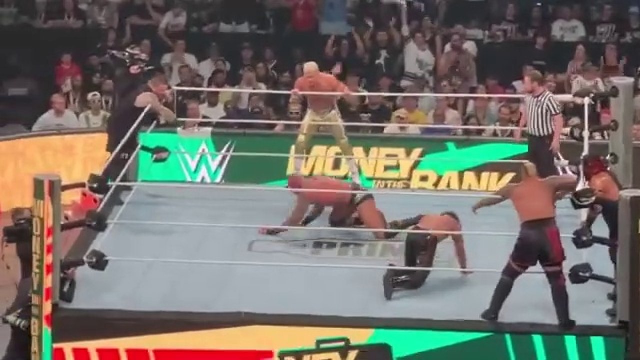 7/7/2024 wwe mitb highlights The Bloodline vs Randy Orton, Cody Rhodes & Kevin Owens Full Match - WWE Money in the Bank 7/6/2024