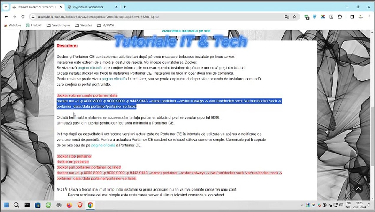 Instalare Docker & Portainer CE