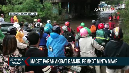 Macet Parah di Kalimalang Akibat Banjir, Pemkot Bekasi Meminta Maaf