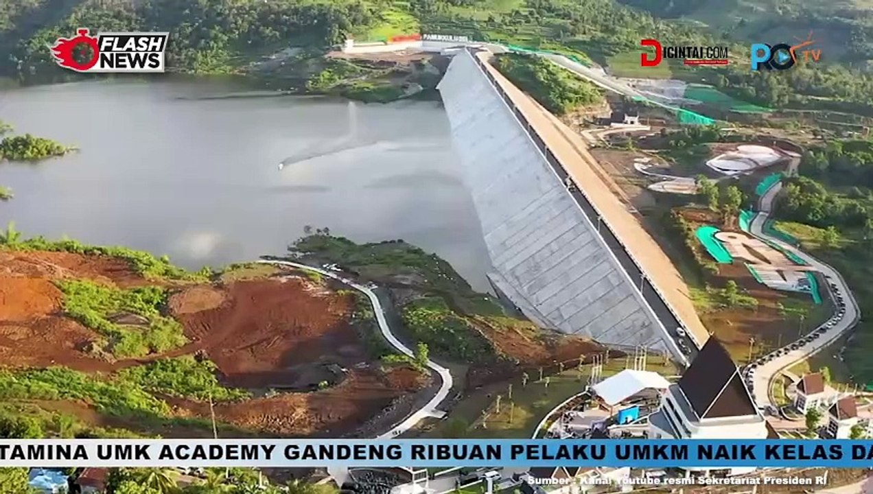 Bendungan Pamukkulu di Takalar, Sulawesi Selatan Diresmikan oleh Jokowi