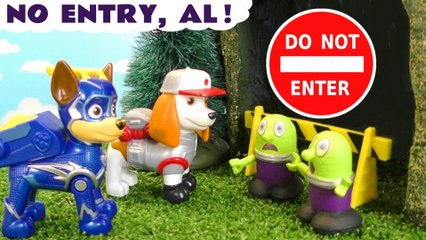 Paw Patrol Big Trucks Al isn't allowed in the Tunnel Cartoon for Kids and Children
