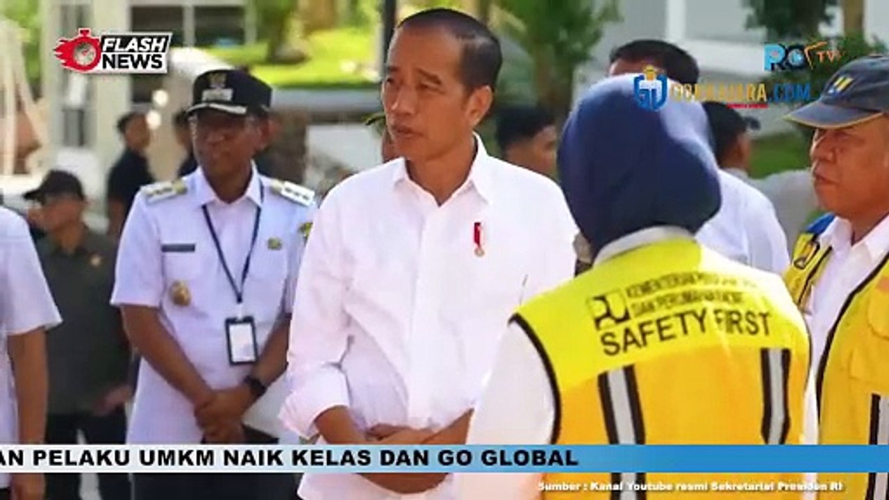 JOKOWI RESMIKAN BENDUNGAN PAMUKKULU DI KABUPATEN TAKALAR, SULAWESI SELATAN