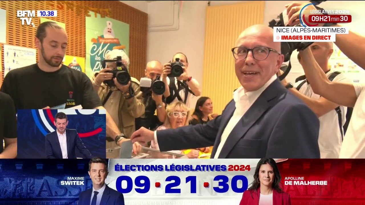 Législatives: Éric Ciotti a voté à Nice