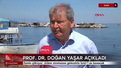 Zemin çöküyor, önlem alınmazsa gelecekte İzmir'i su basacak