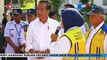 Presiden Jokowi Resmikan Bendungan Pawukkulu Di Kabupaten Takalar, Sulawesi Selatan