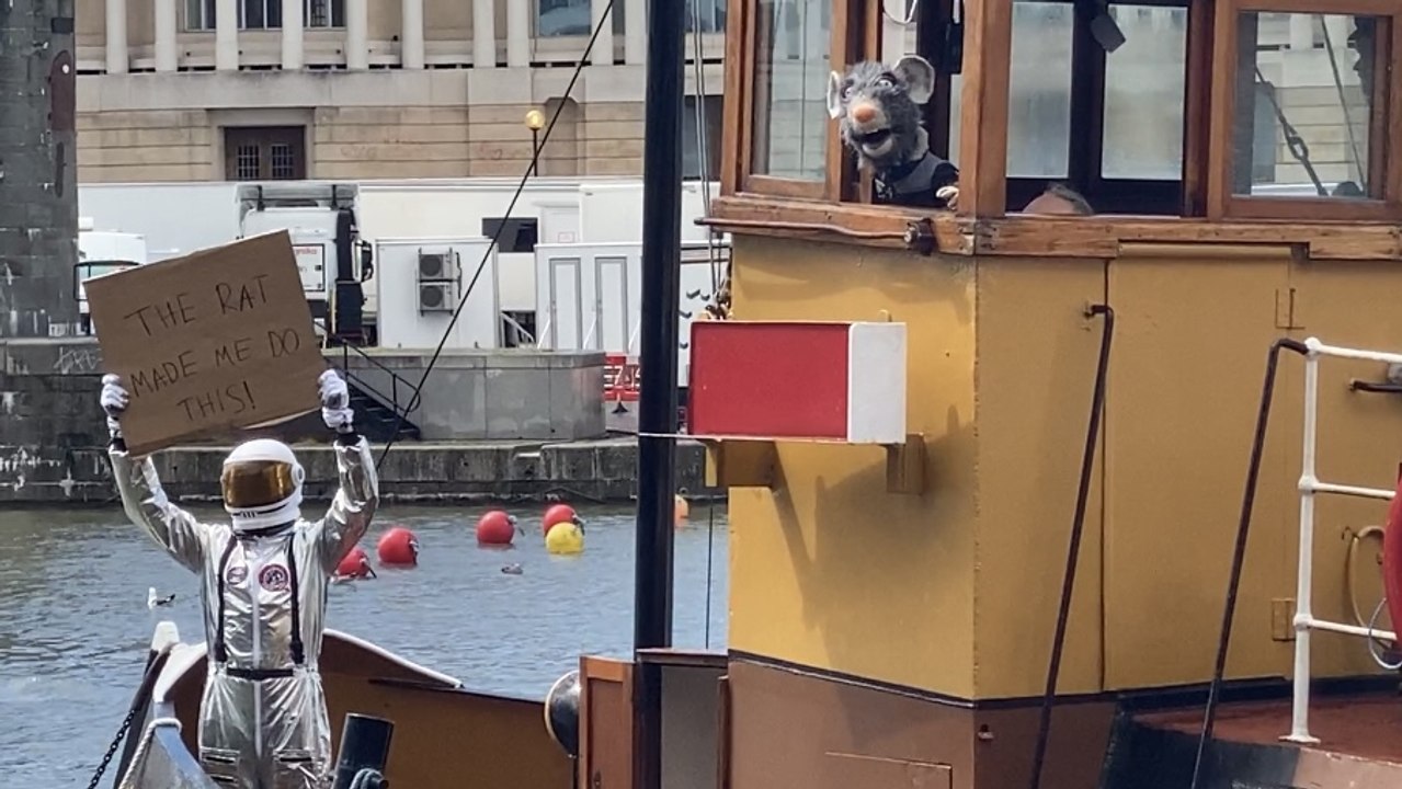 Why a spaceman was on a ship in Bristol Harbour captained by a giant rat