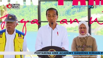 JOKOWI RESMIKAN BENDUNGAN PAMUKKULU DI KABUPATEN TAKALAR SULAWESI SELATAN