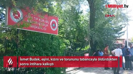 Eşini, kızını ve torununu uyurken öldürüp, intihara kalkıştı