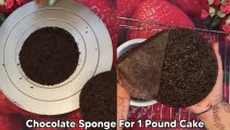 Chocolate Sponge For 1 Pound Cake With Premix | Premix Se Cake Kaise Banaye | With  Measurements |