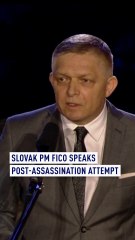 下载视频: Slovak PM Fico speaks after assassination attempt