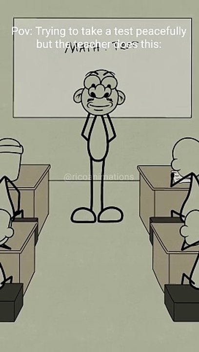Doing my exams peacefully then the teacher does this! (4k memes) #shorts-(720p)