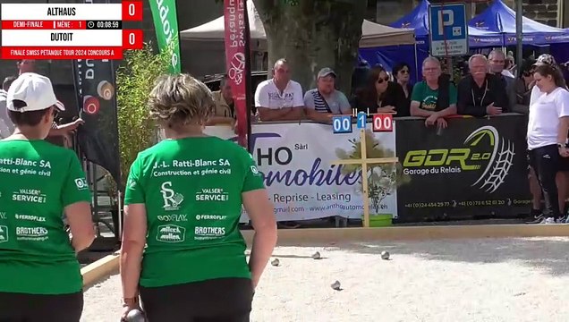 Demi-finale 2ème Finale Swiss Pétanque Tour 2024, 6 & 7 juillet 2024