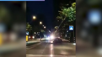 Sulle strade di Rimini con i go-kart: il video