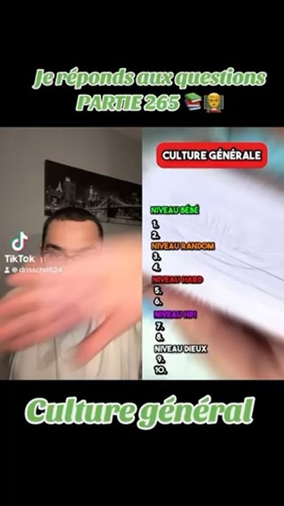 Je réponds aux questions PARTIE 265 (culture générale) ‍