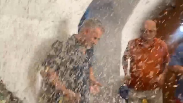 Las primeras palabras del presidente.