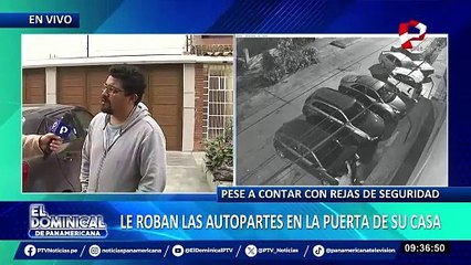 Rímac: roban sistema eléctrico de vehículo en zona con cámaras y rejas de seguridad
