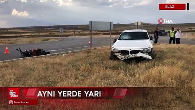 Elazığ’da aynı yerde yarım saat arayla ikinci kaza