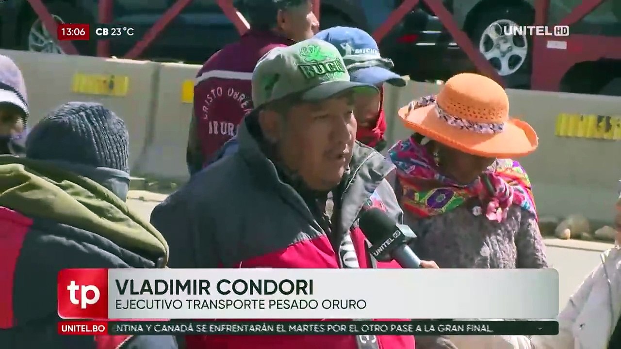 Bloqueo Caracollo: Comunarios habilitan el paso por una hora y aseguran que no hay avances de diálogo