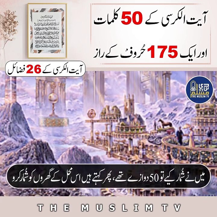 Ayat-al Kursi kay 26 Fazayal