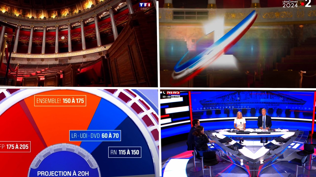Législatives : comment les chaînes télé ont annoncé les résultats du second tour