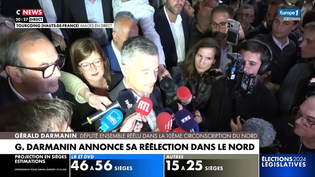 Résultat législatives 2024 : «Personne ne peut dire qu'il remporté ces élections» estime Gérald Darmanin