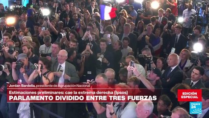 Jordan Bardella: Agrupación Nacional ha logrado hoy el mayor éxito de su historia"
