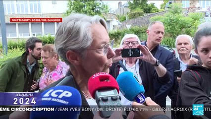 "Je donne tout pour mon pays", déclare Élisabeth Borne, réélue dans le Calvados