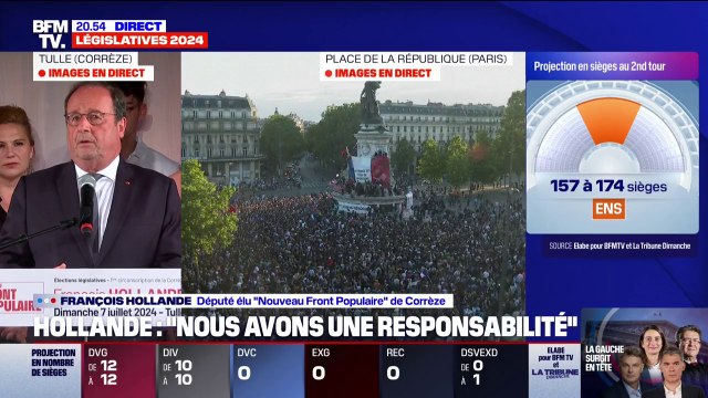 Résultats législatives 2024: La gauche s'est rééquilibrée, tant mieux , se réjouit François Hollande