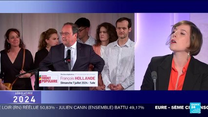 François Hollande élu député en Corrèze, "malgré une triangulaire qui n'aurait pas dû être"