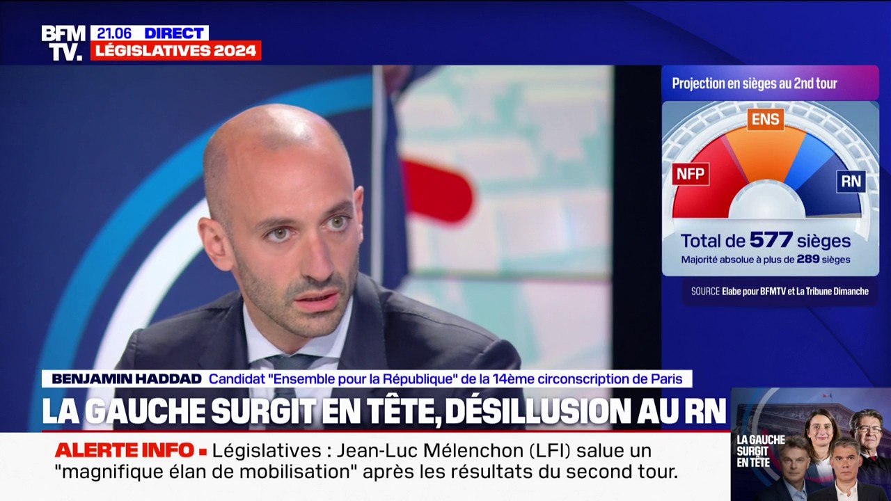 Législatives: "Je souhaite qu'on travaille avec Les Républicains", affirme Benjamin Haddad (Ensemble)