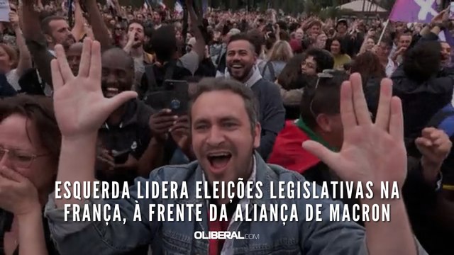 Esquerda lidera eleições legislativas na França, à frente da aliança de Macron