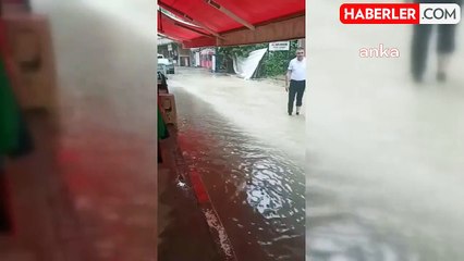 Sinop'ta sağanak yağış nedeniyle su baskınları yaşandı