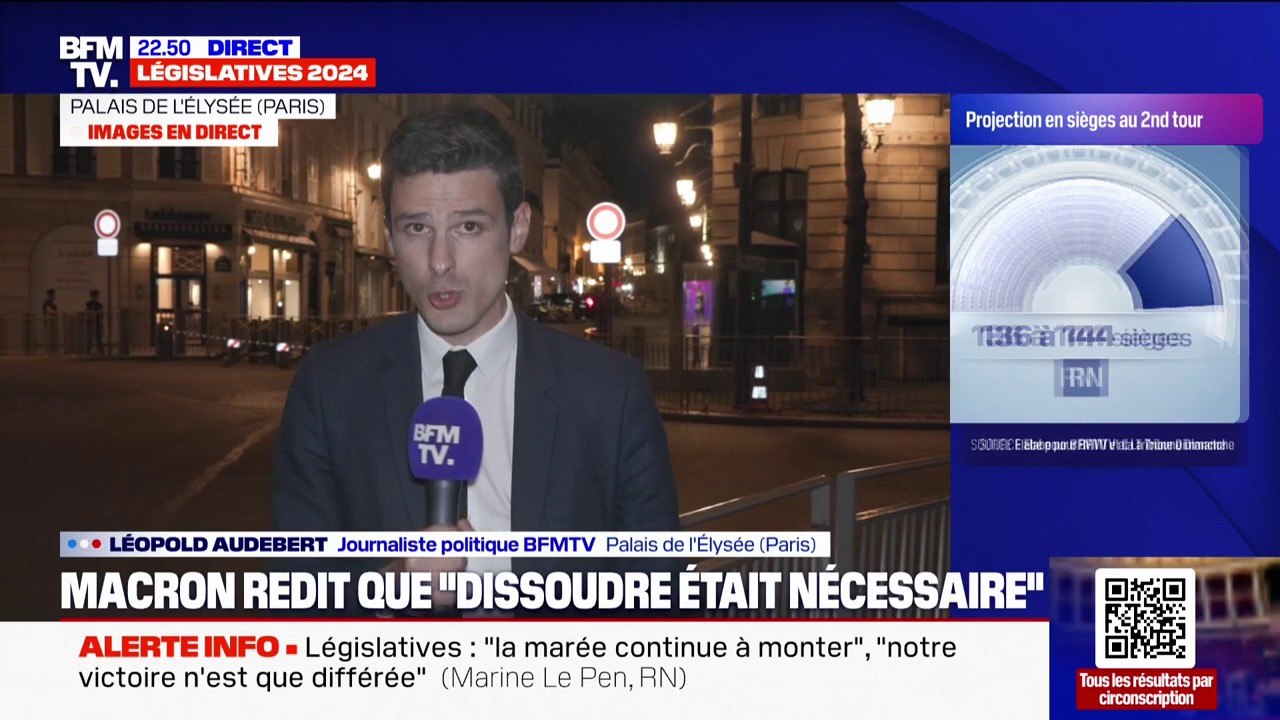 Résultats législatives 2024: Emmanuel Macron réaffirme que la dissolution de l'Assemblée nationale "était nécessaire"