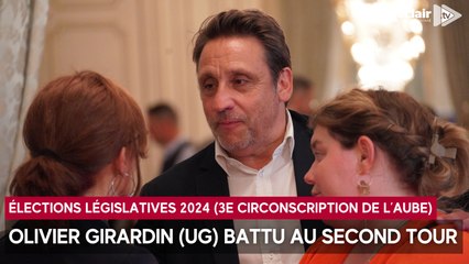 Olivier Girardin battu au 2nd tour des législatives (3e circonscription de l'Aube)