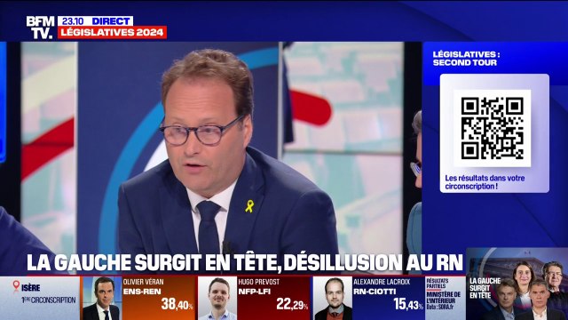 Résultats législatives 2024: On va faire en sorte de trouver une majorité de bonne volonté , explique Sylvain Maillard (Renaissance)