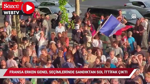 Fransa erken genel seçimlerinde sandıktan sol ittifakı birinci çıktı