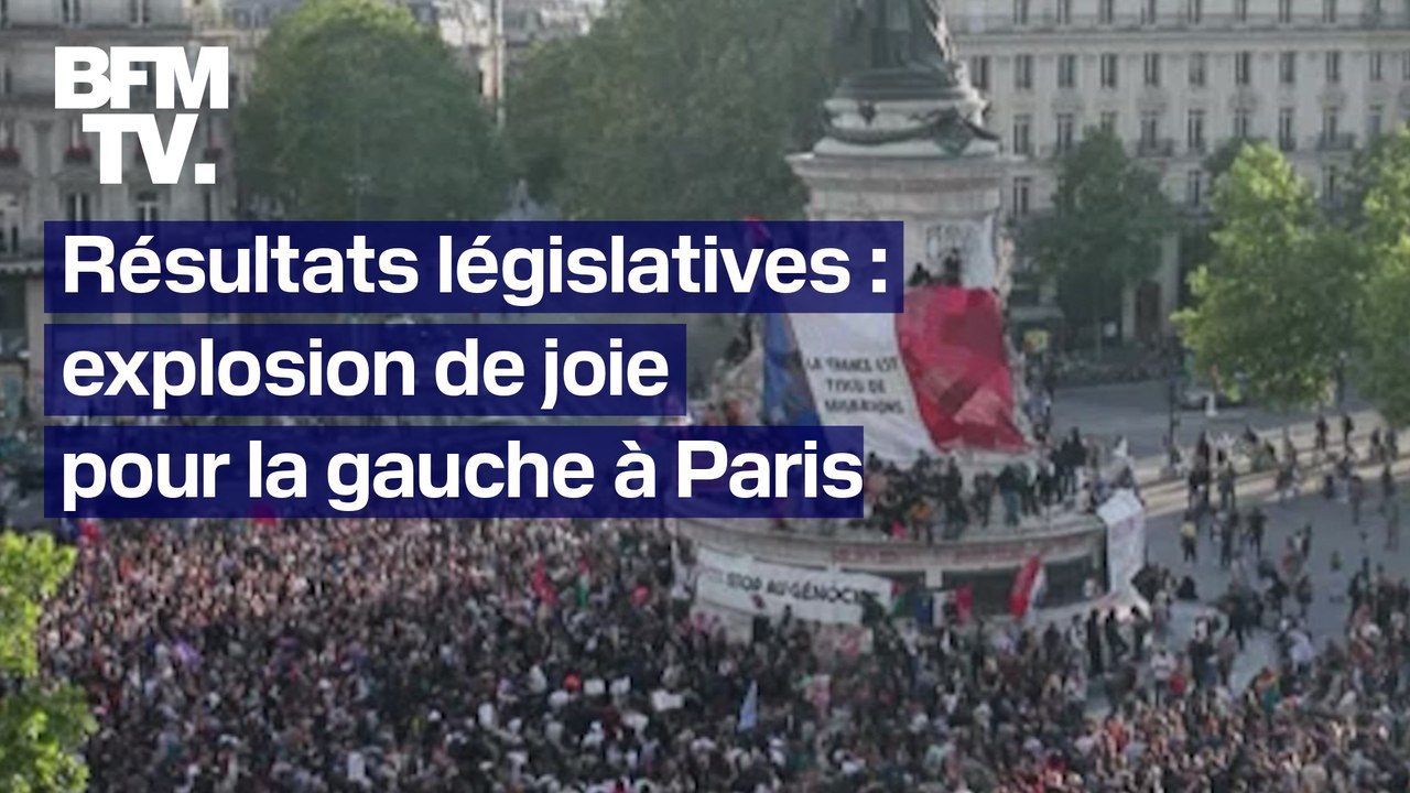 Résultats législatives 2024: explosion de joie pour les électeurs de gauche à Paris